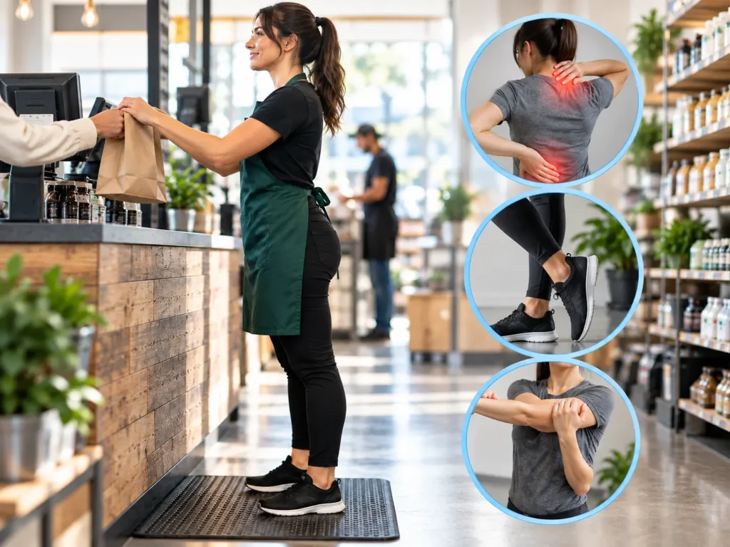 standing all day at work pain prevention