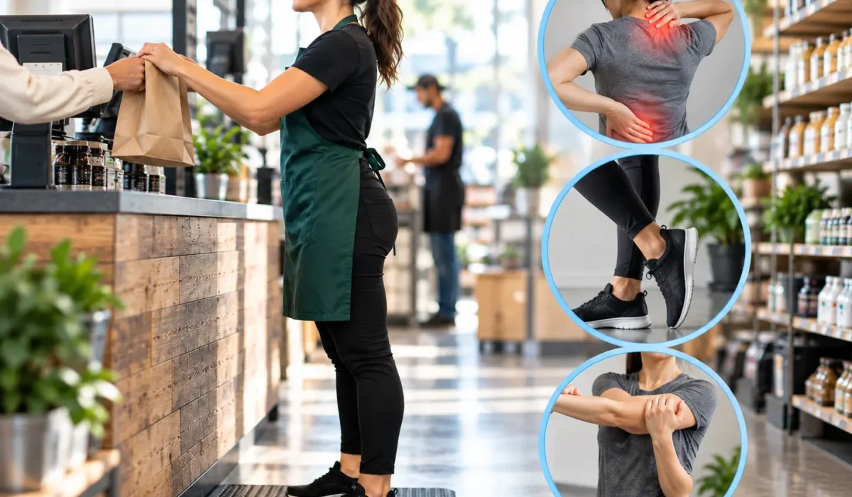 standing all day at work pain prevention